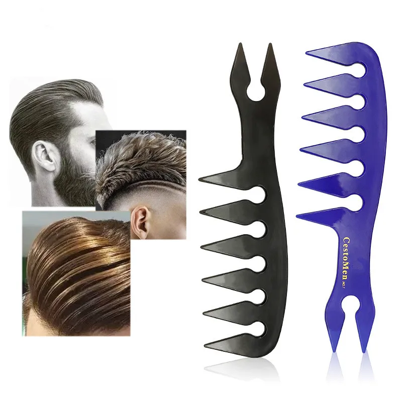 

Men's Fashion Barber Comb For Building Up Hair Texture Ideal Styling Men Comb In Wide Teeth New Design Hairdressing Comb Tools