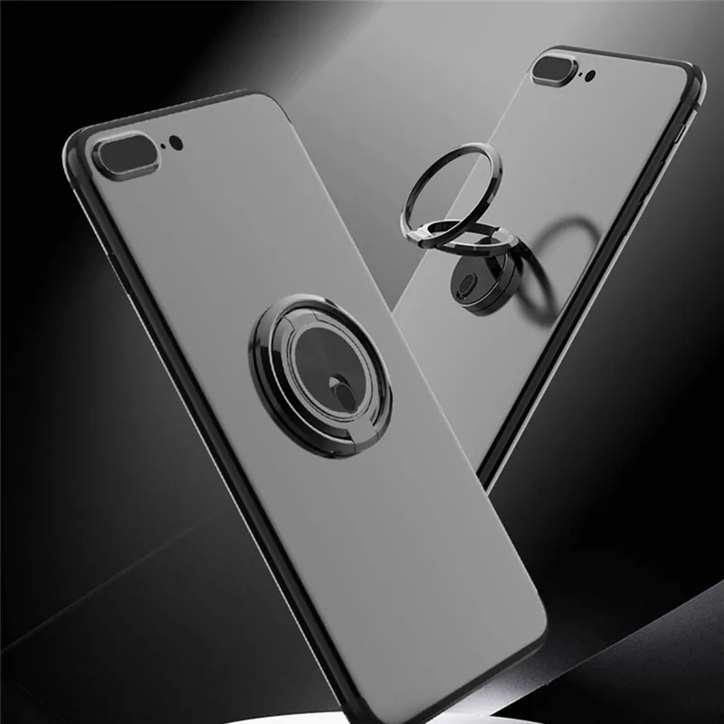 

Magnetic Phone Holder Finger Grip Double Ring Holder 360 Degree Rotating Zinc Alloy Stand For Mobile Phone Accessories