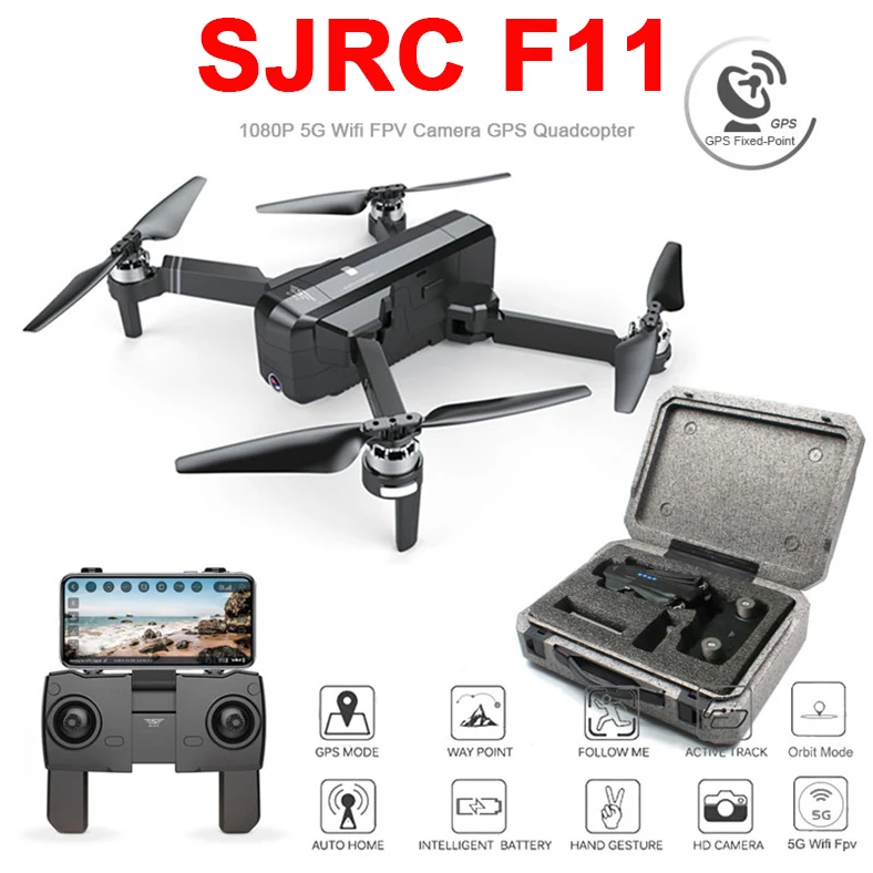 SJRC F11 GPS Дрон с Wifi FPV 1080P камера бесщеточный Квадрокоптер 25 минут время полета