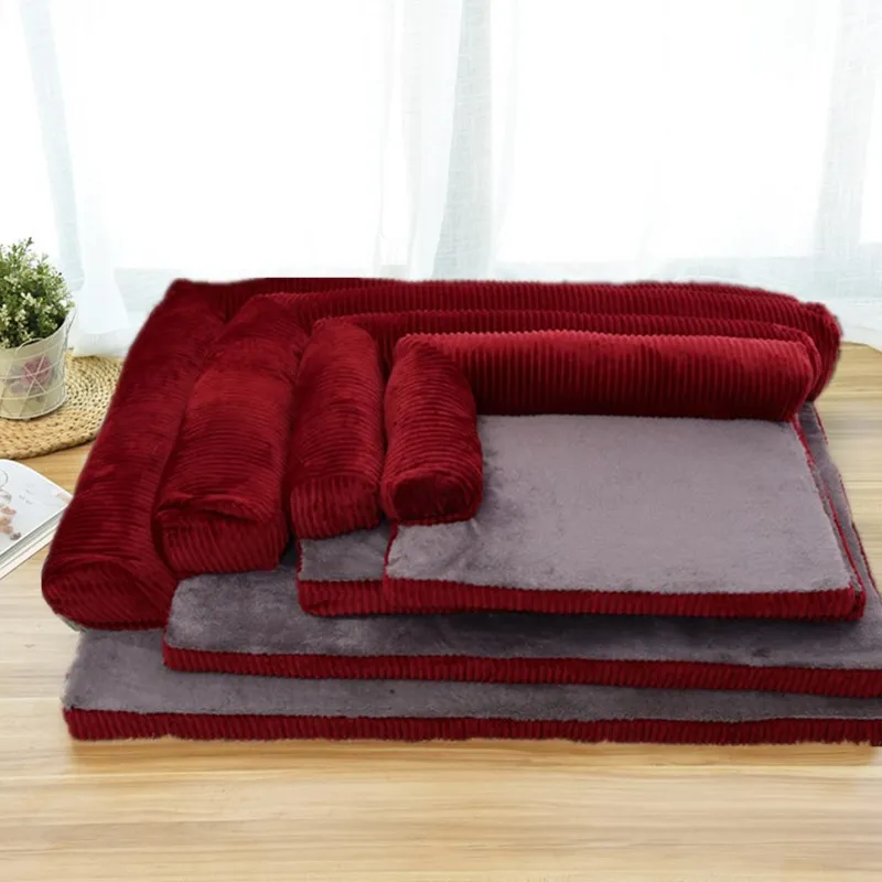 

Luxury large dog bed sofa kennel pet supplies four seasons dog sofa dog mattress pet cat litter square pillow pet house