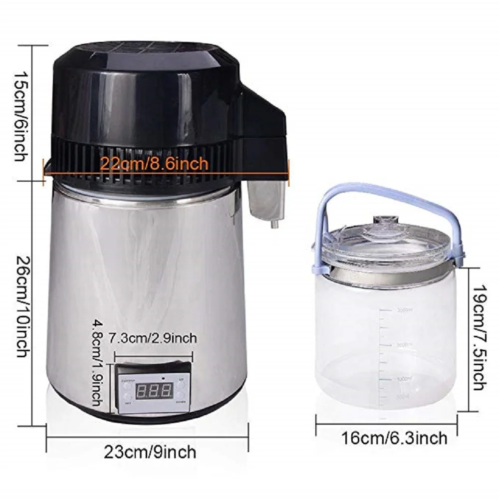 YUEWO 4L/1Gal набор Moonshine спиртовой дистиллятор водяной с подключением к бутылке для