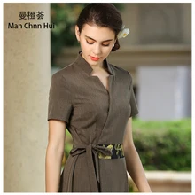 Тайский спа форма медицинского ухода Единая косметолог для красоты Рабочая одежда салон женское платье