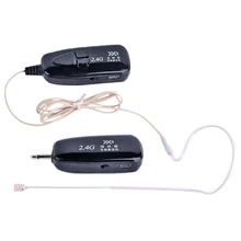 Ear Hook 2.4G Wireless Microphone Lavalier Lapel MIC for Voice Amplifier Mobile Phone Condenser Microphone Karaoke System