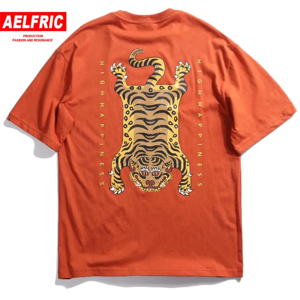 

Aelfric Chinese Style Tiger Print Women T Shirt Cotton Short Sleeve Hip Hop Summer High Street Streetwear Funny Swag Tshirt MR09