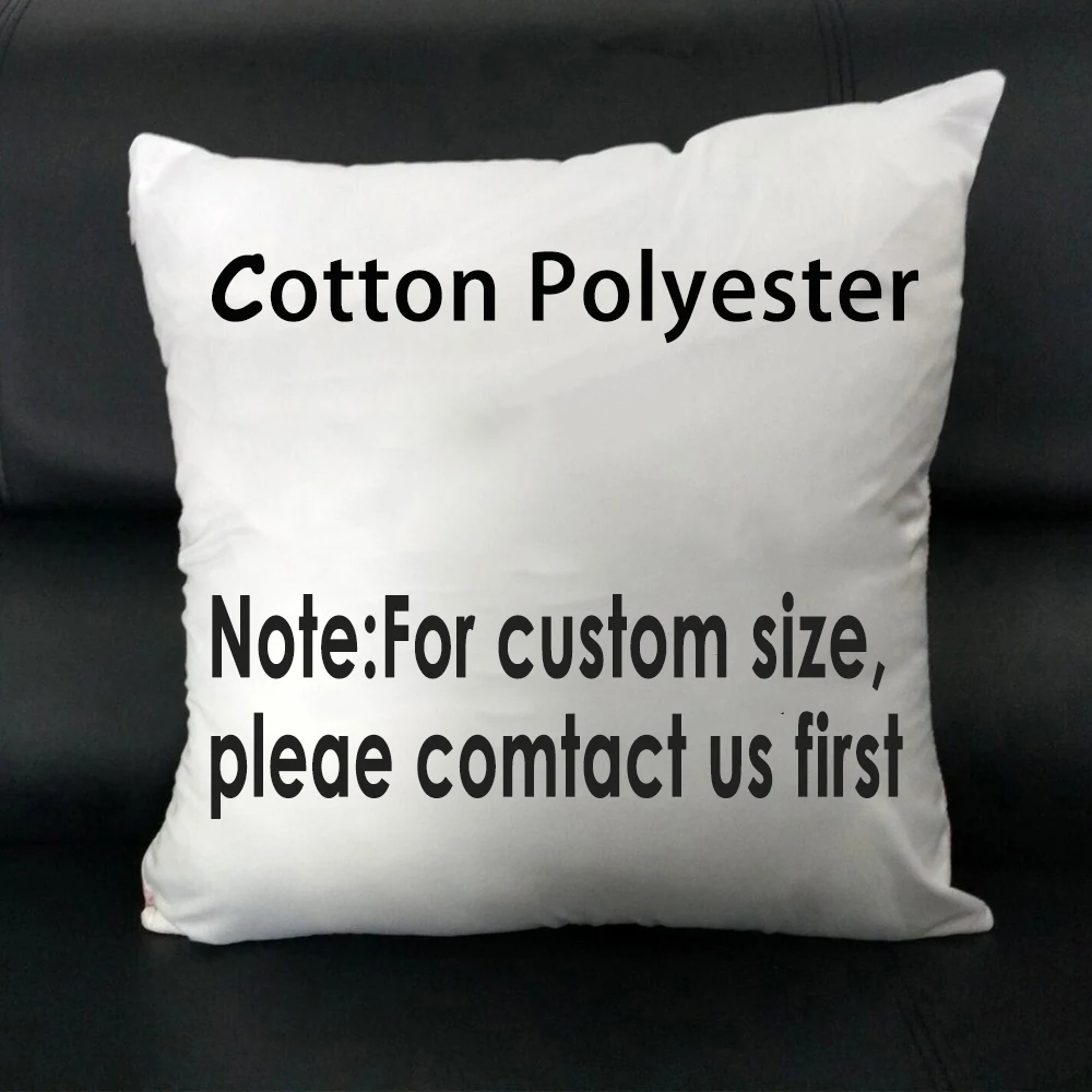 

Custom Size Throw Pillow Case Decorative Cushion Cover Customize Gift For Bedroom Cotton Polyester Cotton Linen White Canvas
