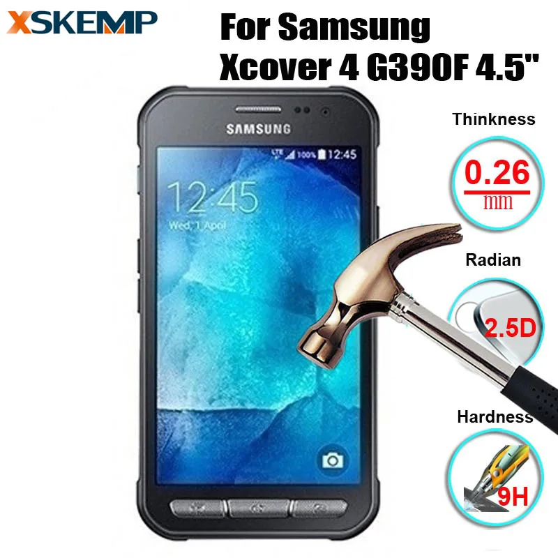 Высококачественное закаленное стекло для Samsung Xcover 4 G390F 5 дюйма твердость 9H