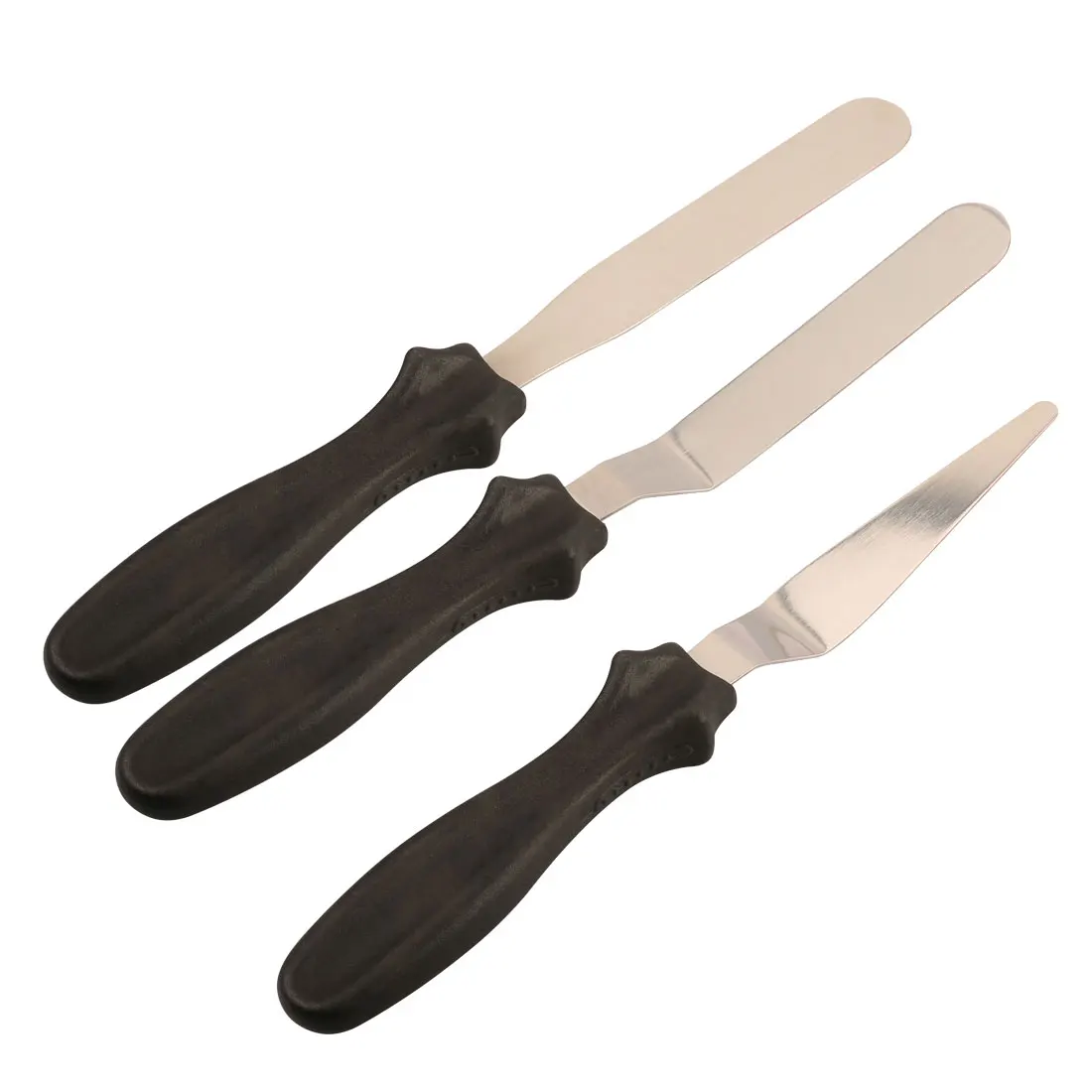 

Useful 3pcs Blade Angled Espatula Spatula Cake Icing Spatula Smooth Filling Tool Cutter Set Wedding Baking Pastry cake Tools