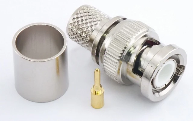 

100sets RF connector BNC male crimp plug for cable RG8, RG213,RG214,LMR400 Freeshipping