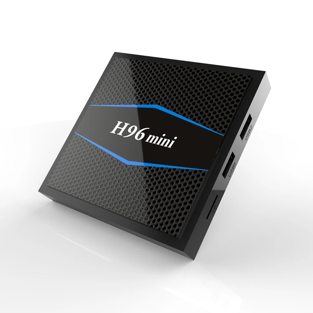 H96 Mini caja de TV inteligente Android 7 1 Amlogic S905W 4 K Box 2 Гб 16 H.265 4g WiFi 100 Мбит/с четырехъядерный смарт
