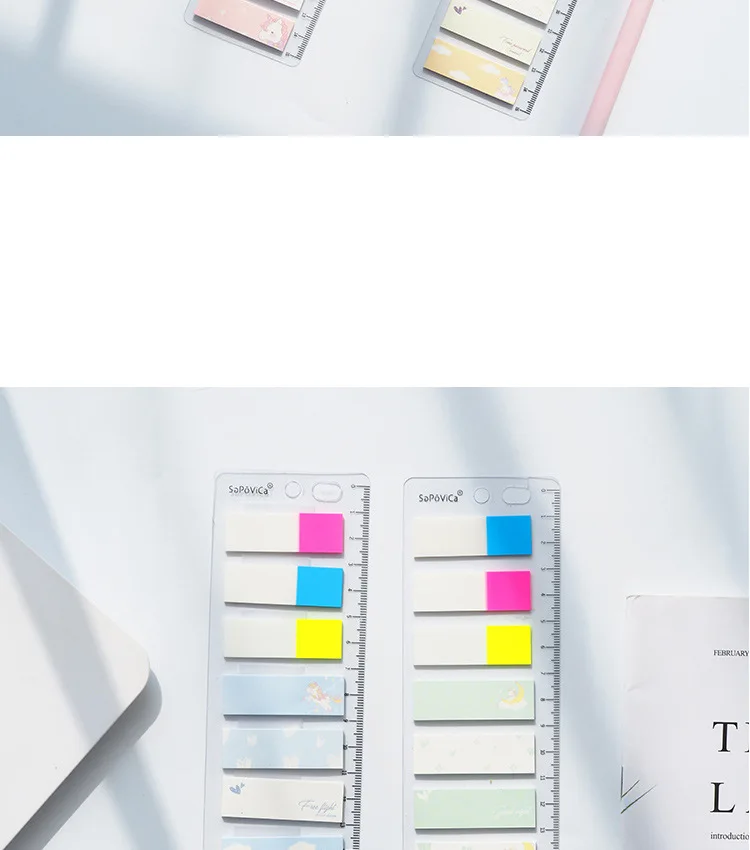 Единорог прекрасный творческий блокнот N Times Sticky Notes с линейкой Escolar Papelaria школьные принадлежности наклейка-закладка