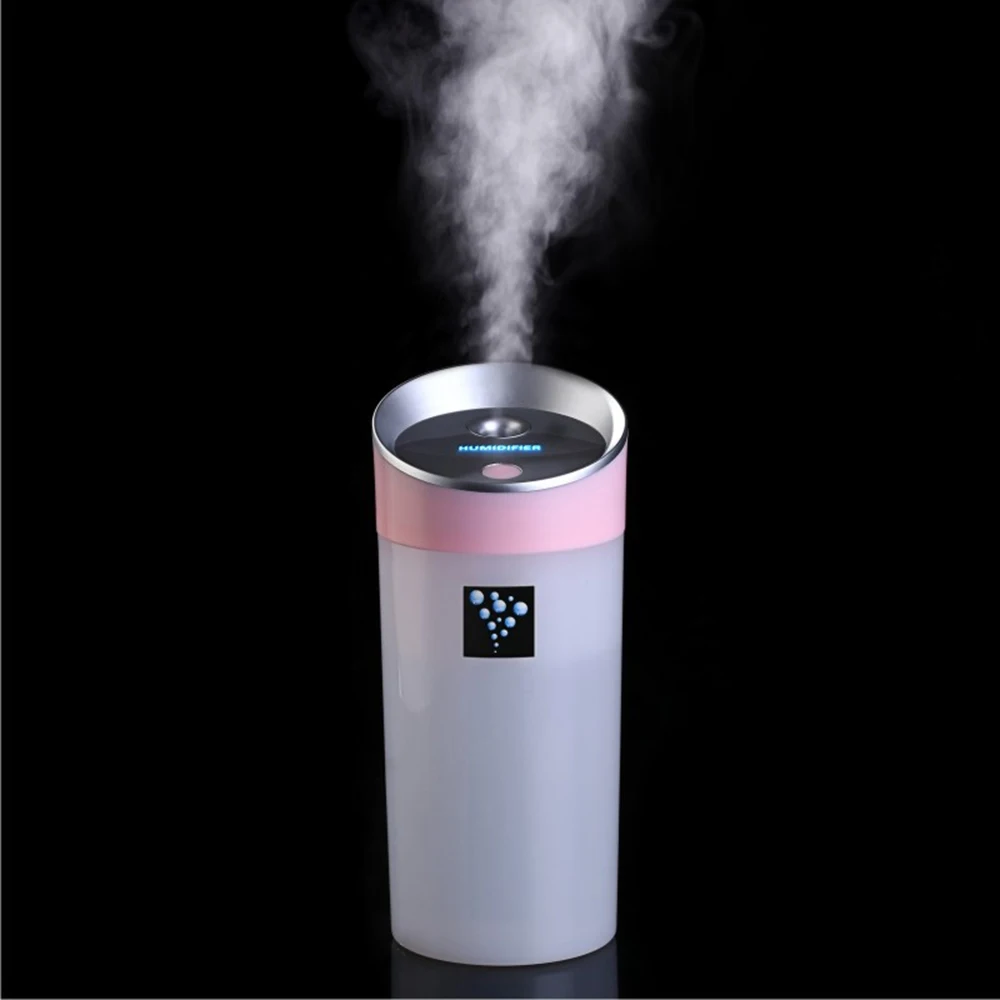 

300ml USB Anion Air Humidifier Aroma Diffuser Capacity Cup 2 Mist Modes for Essential Oil for Office Car Home 3 Colors