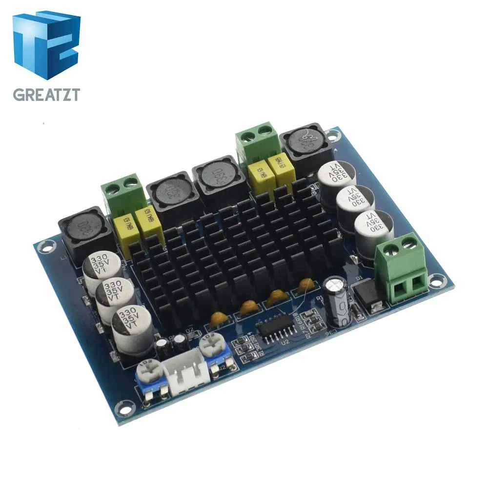 

GREATZT DC 12V 24V 120W*2 TPA3116 D2 Dual Channel digital Power audio amplifier board good