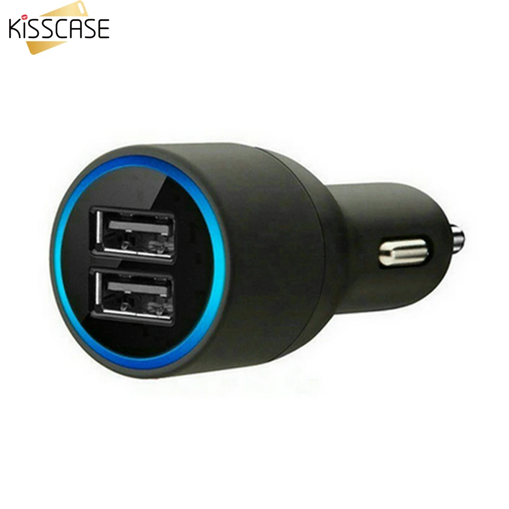 KISSCASE Многофункциональный Dual USB Автомобильное Зарядное устройство 5 В 4.2A быстрой
