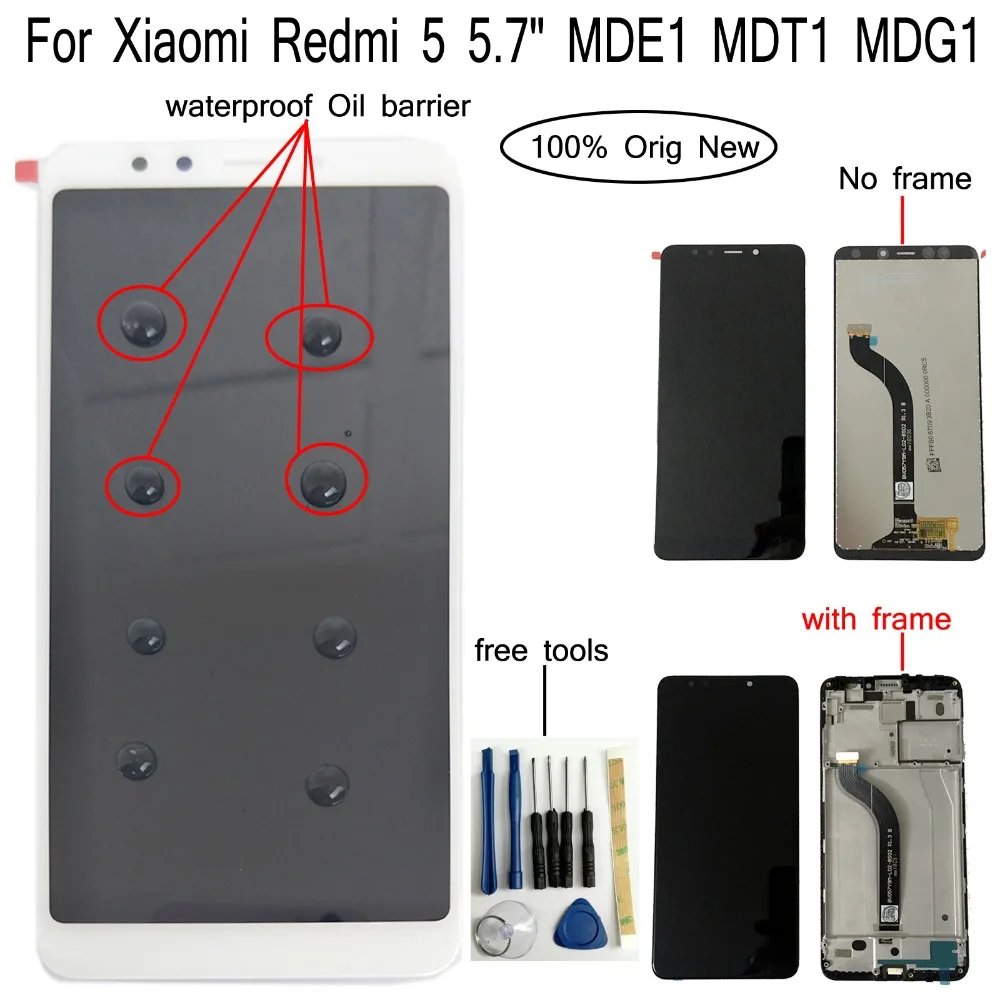 Shyueda качество IPS AAA + для Xiaomi Redmi 5 5,7 "MDE1 MDT1 MDG1 Новый ЖК дисплей сенсорный экран дигитайзер с рамкой бесплатные инструменты|Экраны для мобильных телефонов|   | АлиЭкспресс