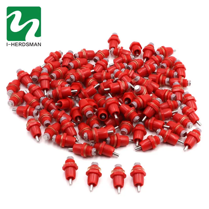 

High Quality Spring Type Chicken Red Nipples Drinking Chicken With Automatic Water Dispenser Chicken Mouth Drinking Water