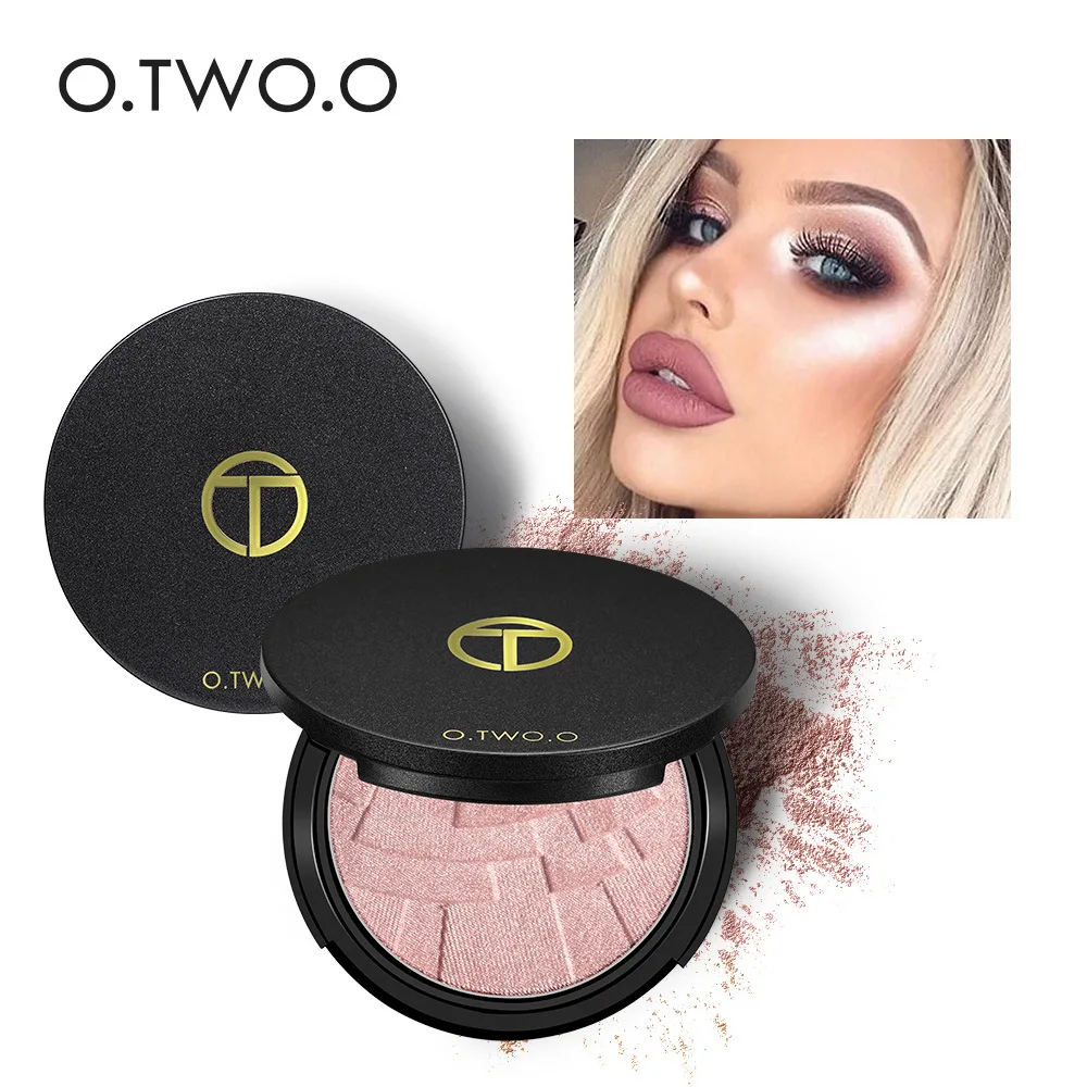 O. TWO. O Набор для свечения пудры хайлайтер Maquillage Imagic Illuminator осветляющая Запеченная пудра, хайлайтер для макияжа