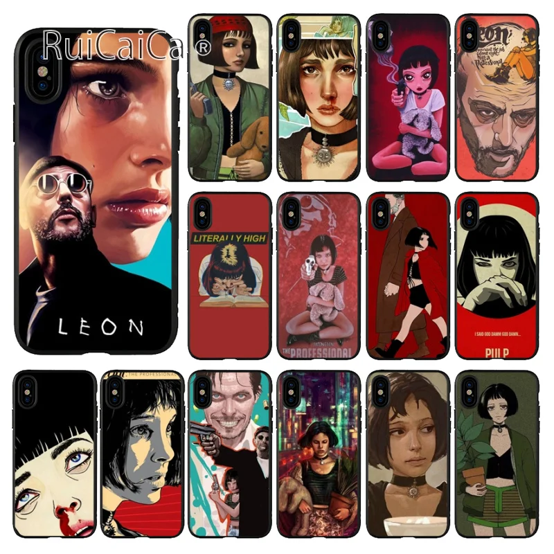 Чехол для телефона Ruicaica Leon Matilda Natalie Portman Movie из мягкого силикона черного цвета iPhone