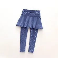 Юбка-штаны для маленьких детей, шерстяные штаны-штаны для девочек, детские леггинсы, милые детские штаны