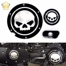 

3 in 1 Skull Accessories Engine Derby Timer Cover For Harley Sportster XL883 1200 48 72