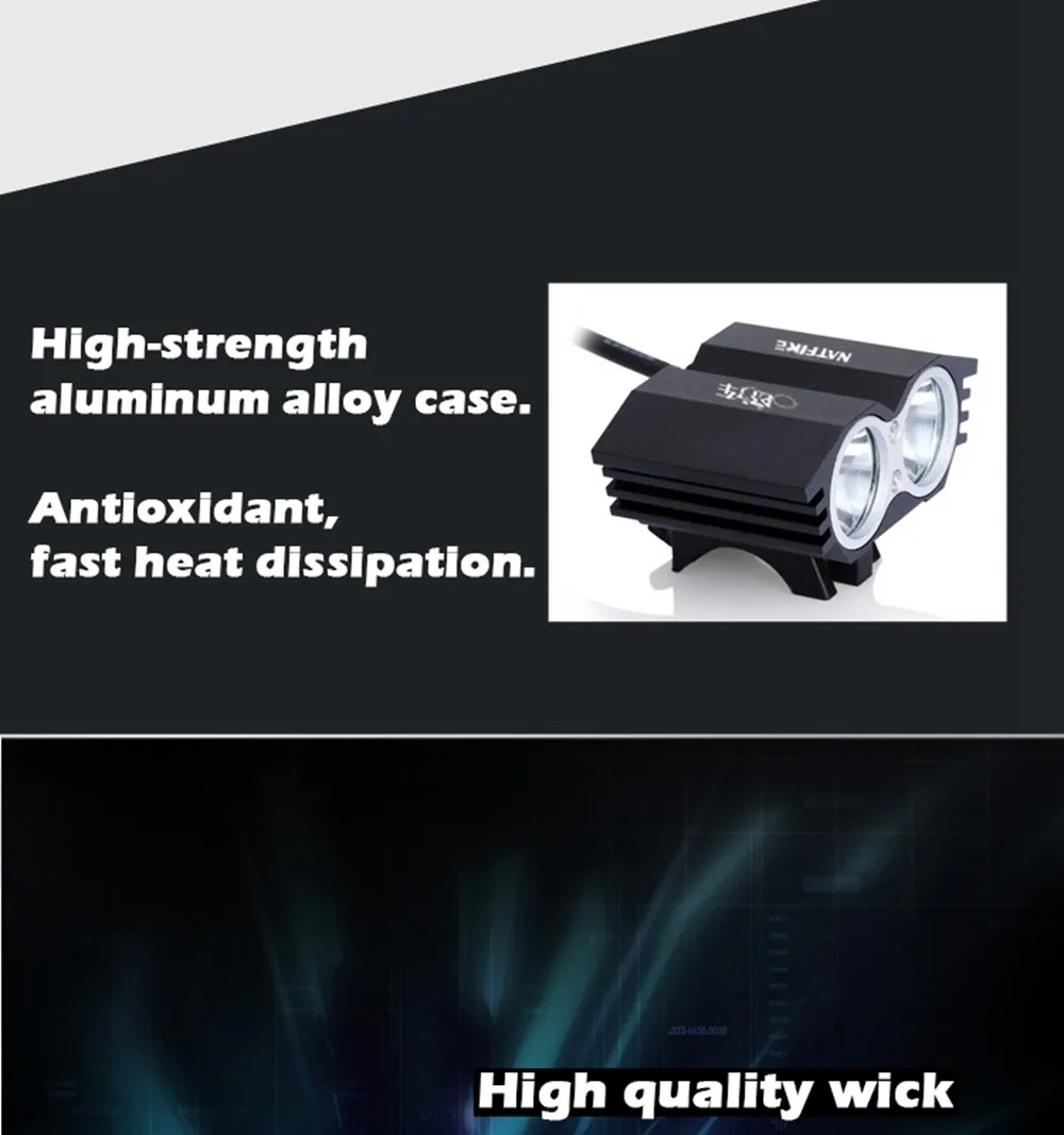 Excellent 2400 Lumen Double T6 L2 Bike Bicycle Cycling LED Light Flashlight 5V 2A XML2 High Brightness Lamp Front Light & USB Interface 4
