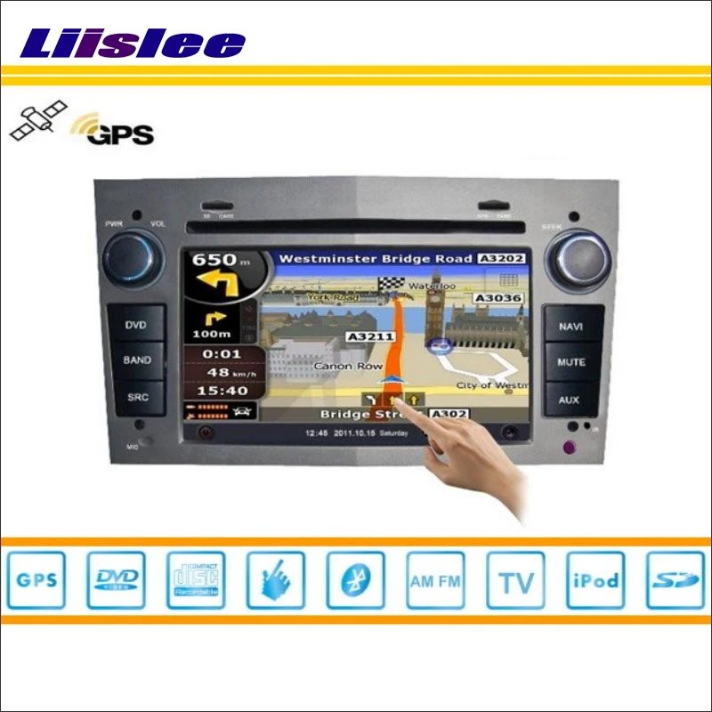 Liislee Автомобильный gps Nav Navi карта навигации для Opel Vivaro 2005~ 2010 Радио Стерео ТВ DVD iPod BT HD экран S160 мультимедийная система