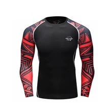 Спортивные Колготки, с длинный рукавом, мужской футболки для беговой костюм, на открытом воздухе, поглощающая влагу, впитывает пот и быстросохнущие упражнения с длинными рукавами Pro M