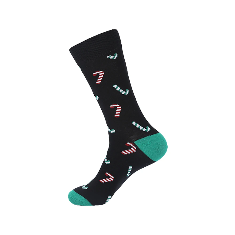 YEADU, хлопковые мужские носки в деловом стиле, Харадзюку, хип-хоп, веселые, цветные, забавные, еда, животные, суши, нарядные носки для мужчин, рождественский подарок - Цвет: H54