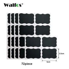 WALFOS 72 шт Многоразовые Конфеты Джем банки наклейка для кухни наклейки для хранения бутылки контейнер этикетка доска мел доска наклейки