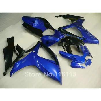 

100% Fit for SUZUKI GSXR 600 750 fairing kit K6 K7 2006 2007 GSX-R600 GSX-R750 06 07 blue black custom fairings set U1P9