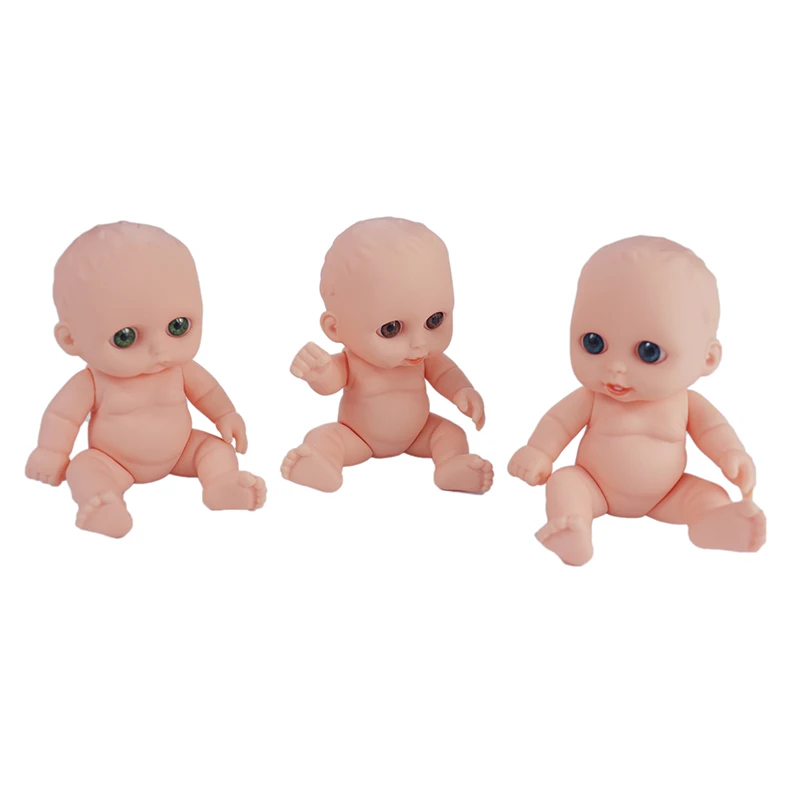1 шт. случайным образом выбрать 13 см мини силиконовые 3D глаза Reborn Baby Doll реалистичные различные экспрессии ладони куклы, сделанные Jimusuhutu