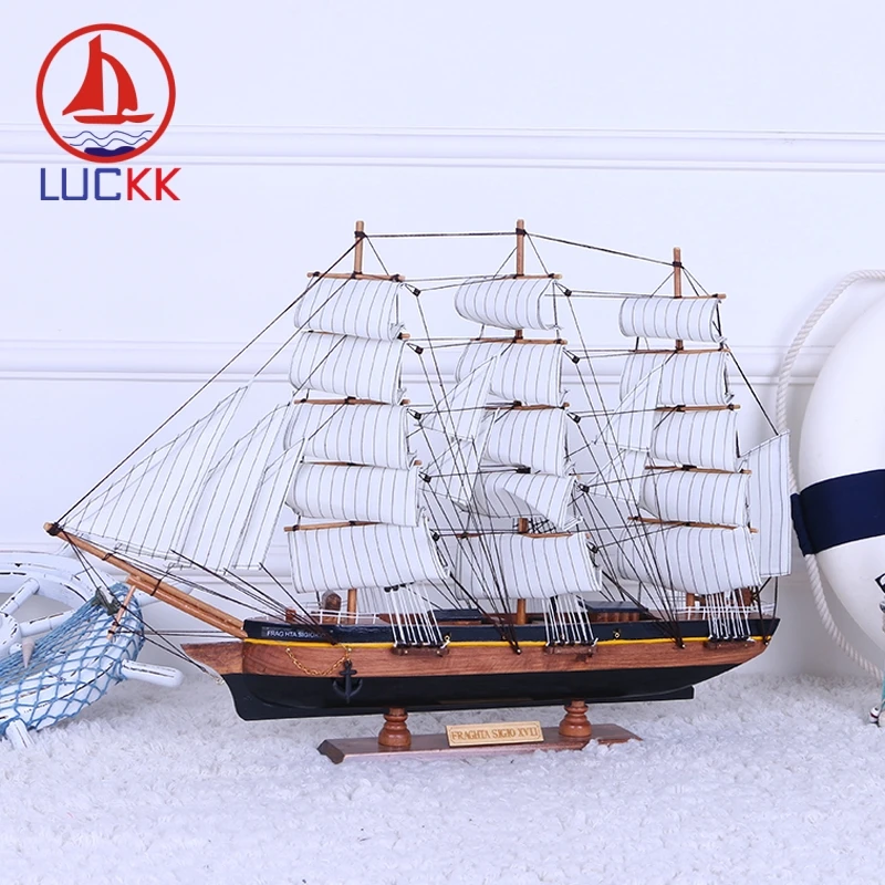 

LUCKK 70 60 CM FRAG HTA SIGIO DIY Model Ships Home Interior Patchwork Decoration Accessories Wood Crafts Nautical Retro Model