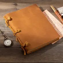 Пустой Дневники журнал записная книжка записка книга кожа Веревка путешественника толщиной натуральная кожа D20141017