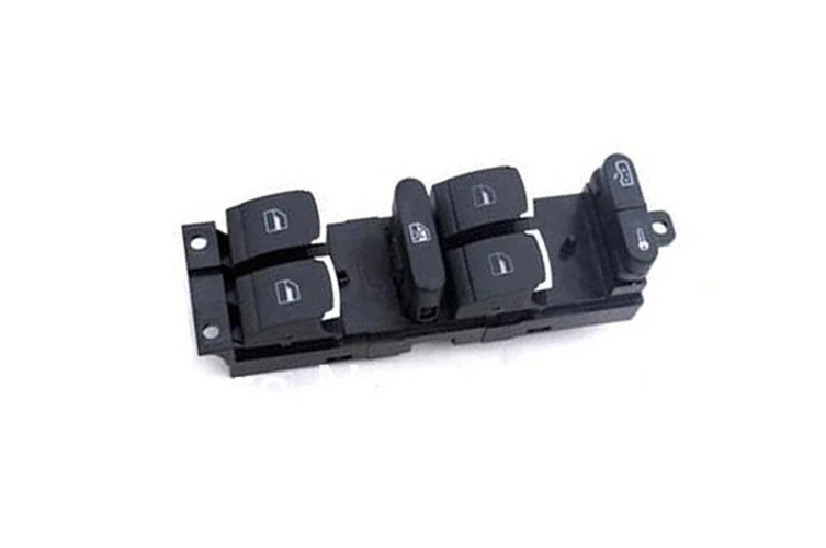 Chrome Driver Side Power Window Panel Master Switch For VW Volkswagen