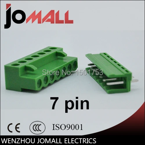 

5.08mm Pitch 6 pin 6 way GREEN color Terminal Block Plug Connector