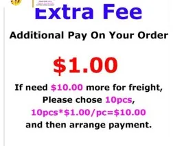 

1$/pc Special Link for Extra Fee of Plus size /Fast Express Shipping /Better Quality/ Style Changes /Other Special Requests