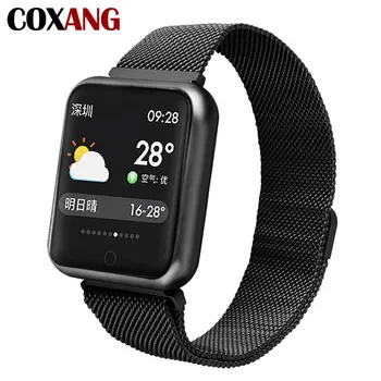

COXANG P68 Smart Watch For Men Blood Pressure Pedometer Activity Tracker IP68 Waterproof Smartwatch For Apple IOS Iphone Android