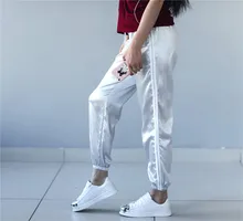 Lulu Leggings Promotion Nylon Acetate Drawstring None Mid Flat 2017 New Color Loose Necking Casual Pants Hip-hop Female