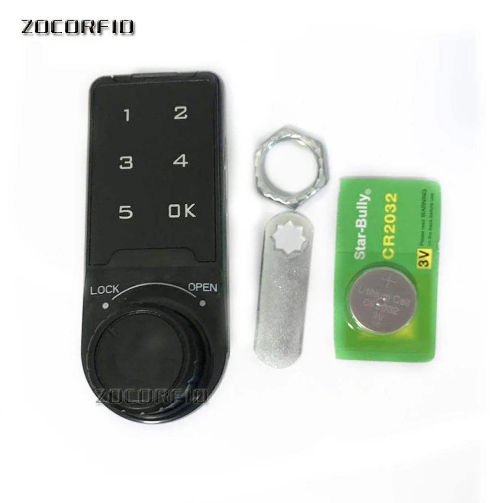 Garosa Electronic Code Door Lock 4-in-1 Electronic Door Lock Unlocked by  Password RF Card Remote Control Key Home Security Entry, Keyless Keypad Code  Lock 