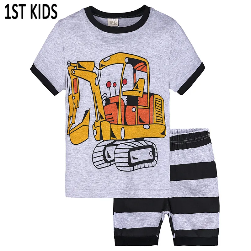 2021 Boys Pajama Kids Pijamas Pyjama Baby Summer Pajamas Set Pijama
