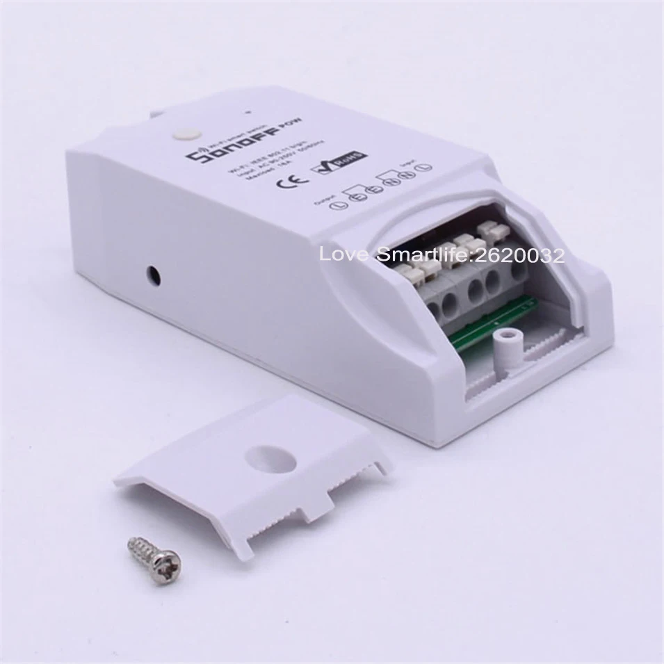 Sonoff Pow Wireless WiFi Switch ONOff 16A With Power Consumption Measurement For Home Appliance IOS Android Remote 85-250V -3