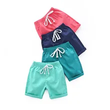 Модная летняя хлопковая обувь для мальчиков шорты детские брюки подростковая одежда девочек короткие маленьких повседневное дно