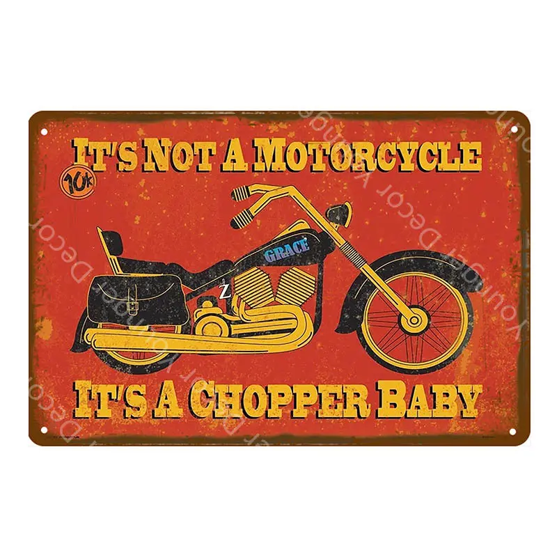 Motor Vaspa Triumph Metal Poster Wall Art Prints Tin Sign Vintage Metal Plaque Cafe House Shop Bar Pub Decor