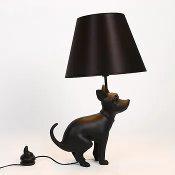 

Retro Simple Personality Table Lamp Puppy Bedroom Living Room Table Lamp Poop Dog Table Lamp Creative Modern Hotel Lights