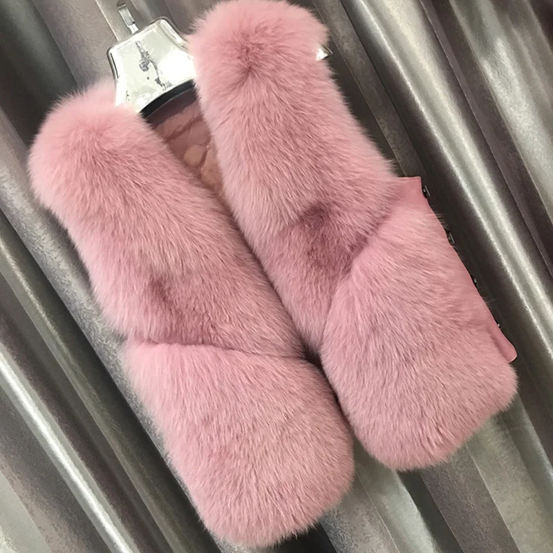 ZDFURS* real fur fox fur coat design ladies winter really fox fur coat detachable real fur coat women short