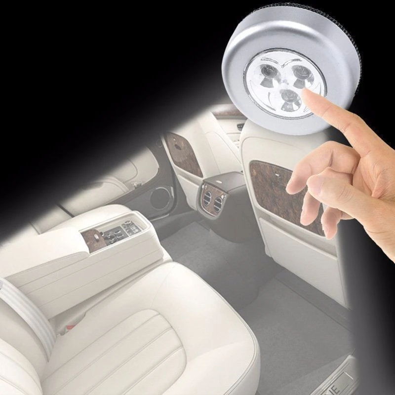 

Home 3 LED Light Battery Powered Tap Push Stick Touch Night Emergency Car Lamp New and high quality