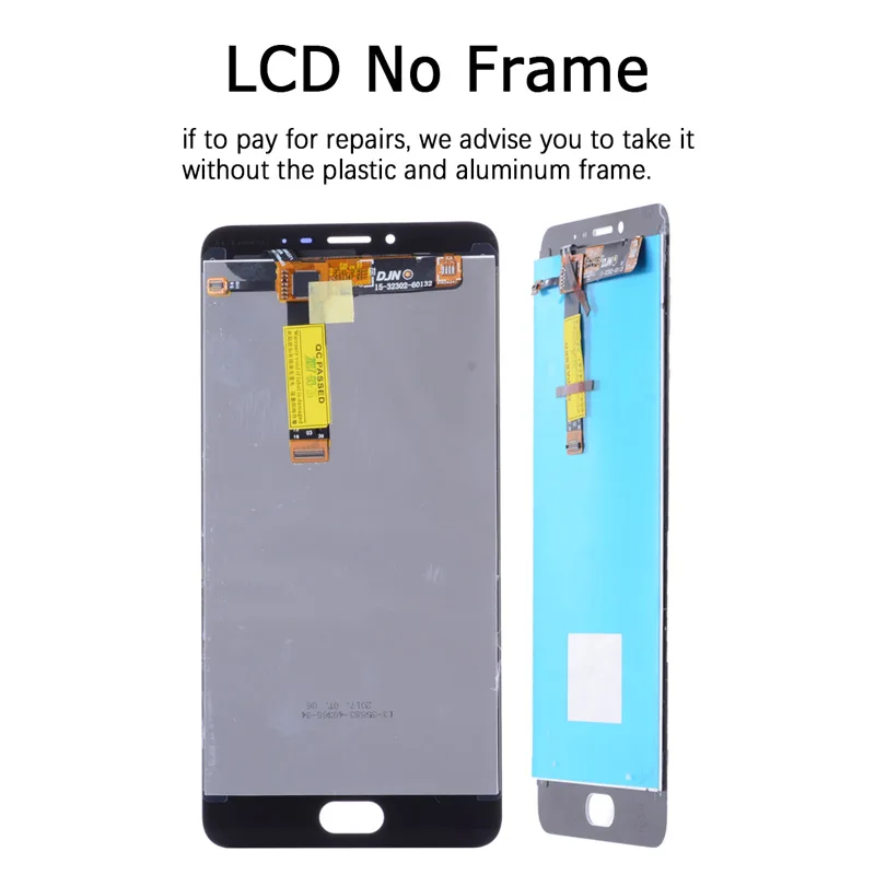 Дешево Дисплей для Meizu U20 LCD в сборе с тачскрином на рамке Оригинал 5.5 черный белый