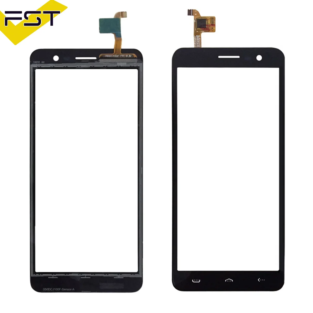 Для Homtom S12 сенсорный экран дигитайзер 100% протестированный черный стеклянная