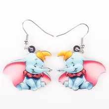 Newei длинные капли бренд прекрасный Dumbo серьги «Слоник» Акриловые горячие ювелирные изделия девушки женщины новинка детские серьги аксессуары