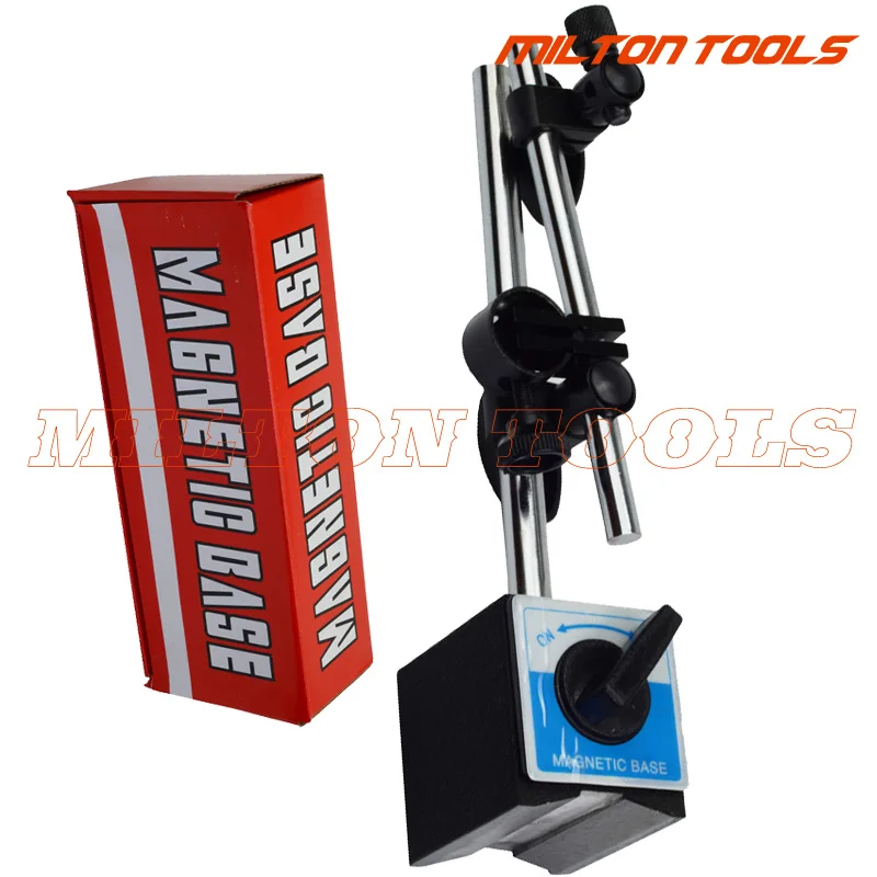 Base per Comparatore Magnetic, Supporto Base Magnetico per Comparatore DTI Indicatore, Supporto Universale di Misurazione Magnetico Regolabile da 350 mm, Forza di Tenuta di 7 kg