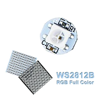 

10~100pcs WS2812B DC 5V WS2812 Chip Built-in Heatsink Board 5050 4-Pin LED Pixel RGB Individually Addressable Digital WS2811 IC